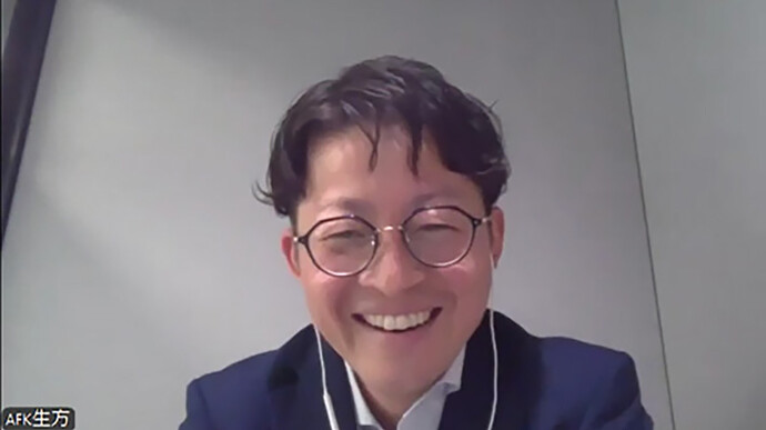 オンラインでお話しを伺った生方敦之さん。