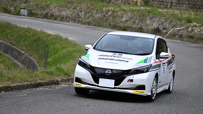 電気自動車で全日本ラリー選手権にチャレンジ／日産リーフが11年ぶりに唐津で参戦
