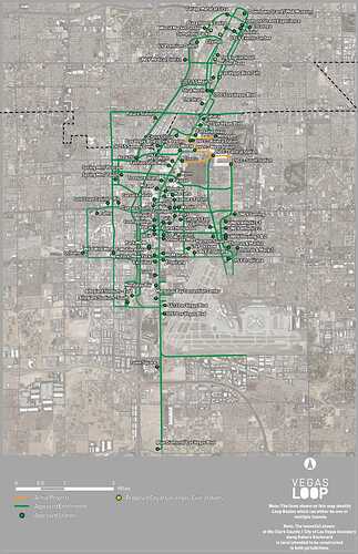 VEGAS LOOP（The Boring Company）公式サイトより引用。