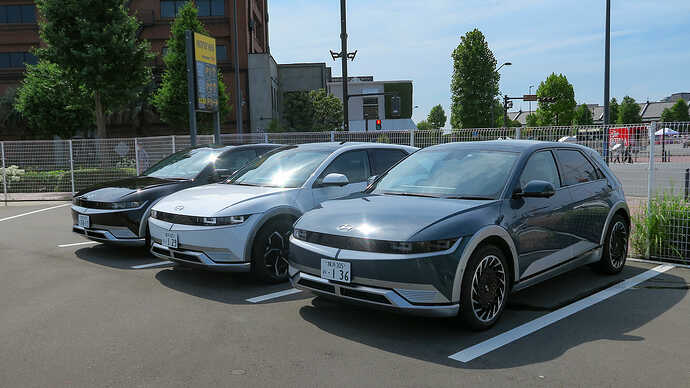 参加者のために用意されたIONIQ 5。