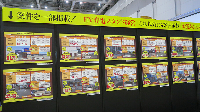 正直な印象として、現在のEV普及状況でさえ1日10台以上が充電利用というシミュレーションにはかなり無理があると感じます。