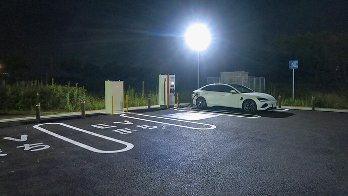 湾岸長島の150kW器は初めて利用しました。