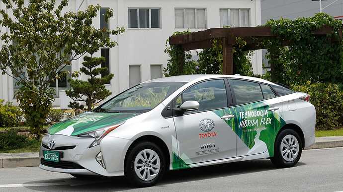 ブラジルのトヨタではフレックス燃料を用いたハイブリッド車を2019年に初導入。