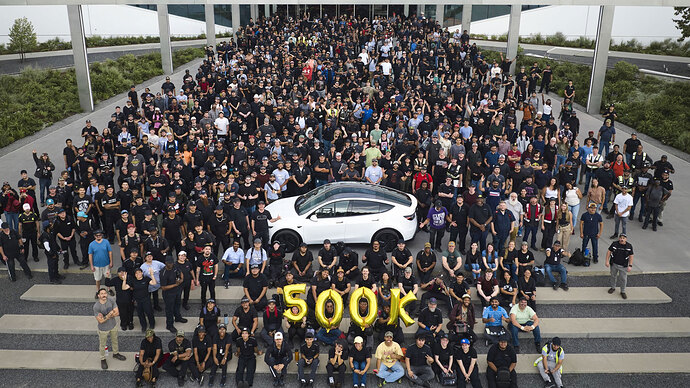 ギガ・ベルリンでは50万台目の生産を達成。