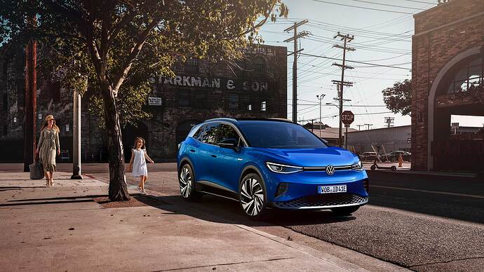 VW ID.4。画像はVW公式より。