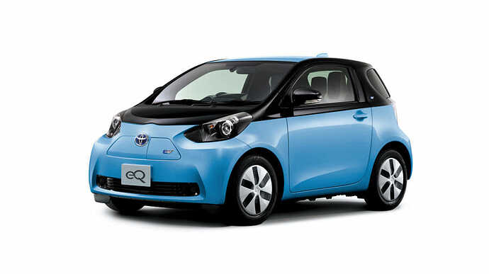2012年に発表(自治体などに限定販売)されたトヨタの電気自動車『eQ』。