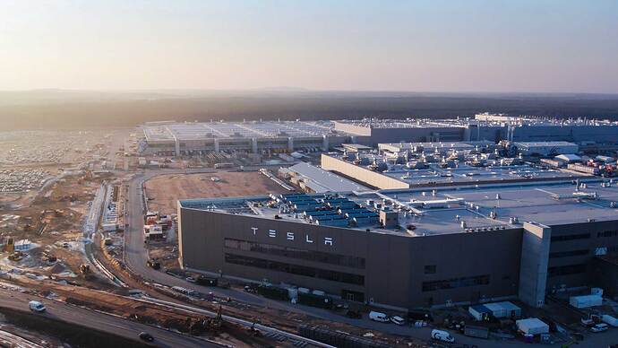 テスラのインド工場の建設は実現するか？ 写真はギガファクトリーベルリン。（画像提供Tesla Inc.）
