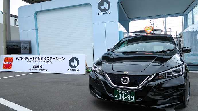 ステーションはドライブスルーで交換可能。
