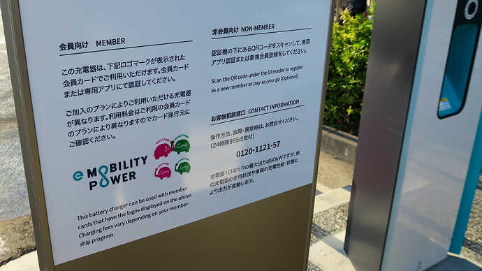 説明は看板ボードに。