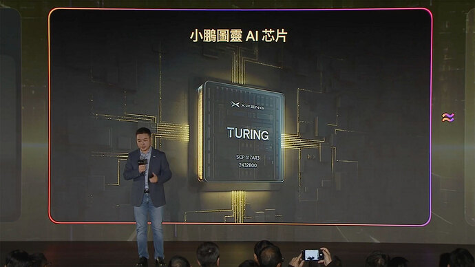 自社開発のTuring AIチップ。