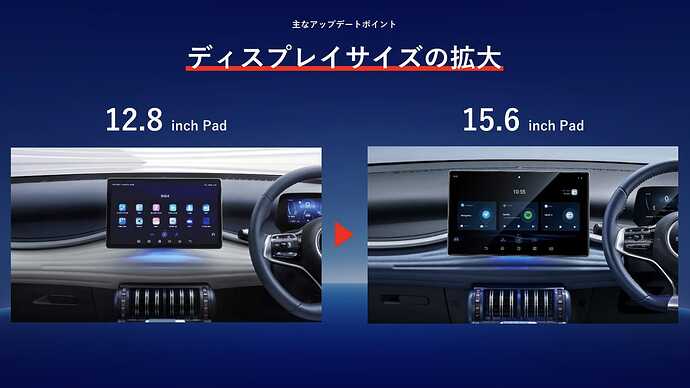 実際に見ると、かなり大型になって迫力アップした印象だった。