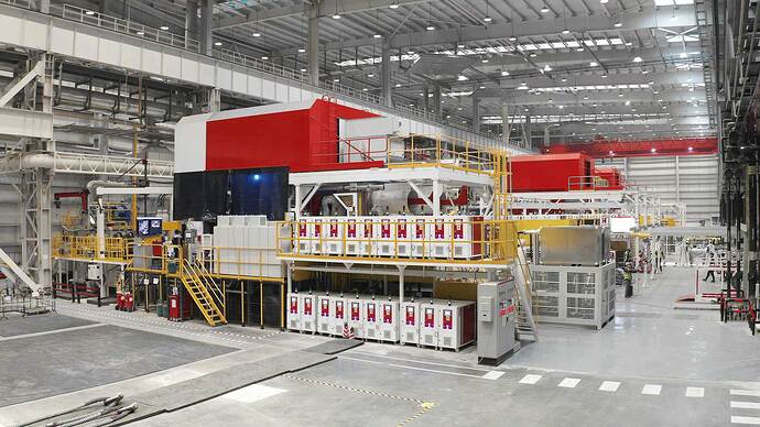 テスラのギガプレス機（画像：Tesla）。