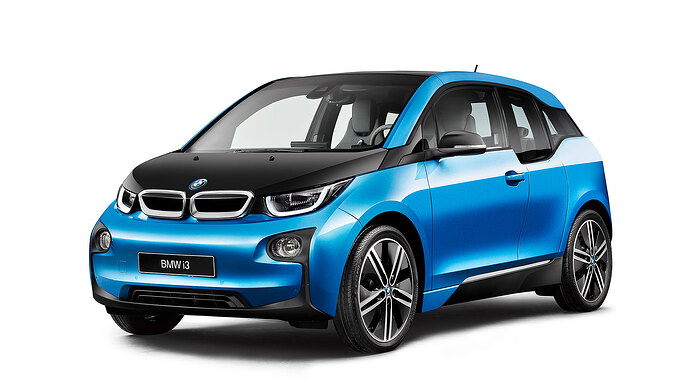 BMW i3のベースグレードは、「155/70R19」のタイヤを装着。空気抵抗を減らすため、ブリヂストンが専用開発したものだった。
