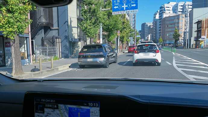 みやこめっせに向かう途中でIONIQ 5のタクシーにも遭遇。