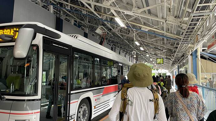 扇沢駅プラットフォーム