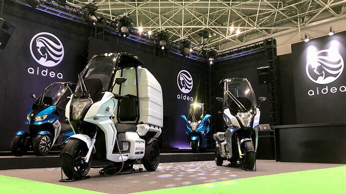東京モーターショー2019の出展ブース。