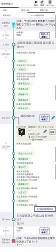 東京→名古屋、冬モード