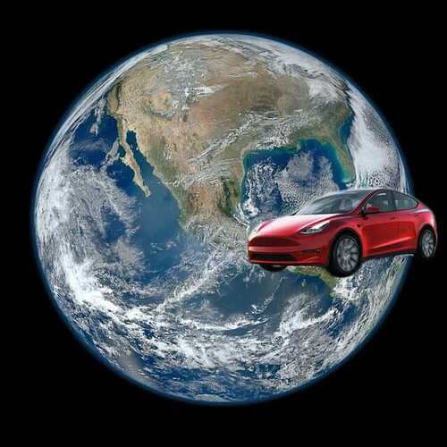 Montage by Andy Miles, CleanTechnica. World image by NASA.