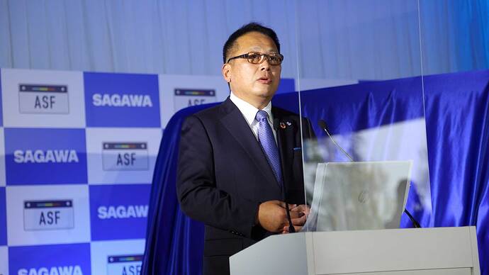 佐川急便の本村正秀代表取締役社長。