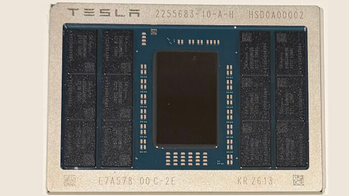 テスラAI5チップ（画像：Tesla Inc）。