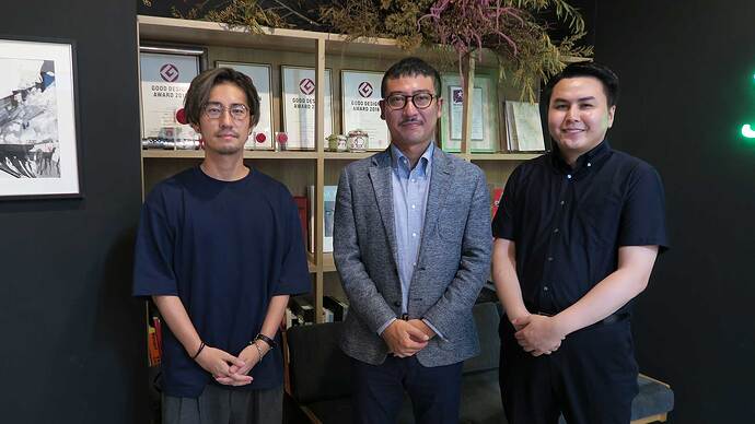 写真左から、山崎晴太郎さん、大川直樹さん、髙田亮太さん。