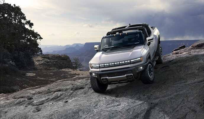 2022年にリリース予定のGMC ハマー EV。画像はGM公式より。
