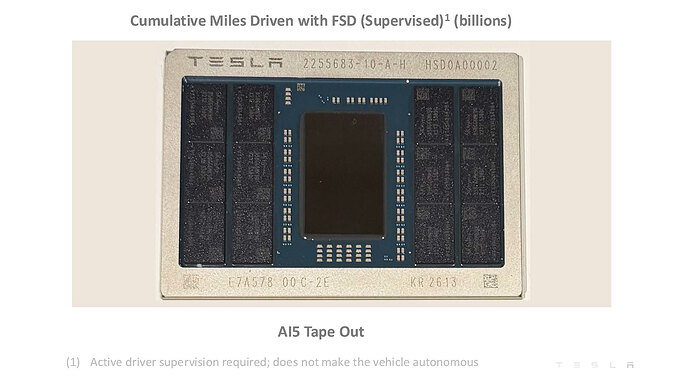 次世代チップ AI5。