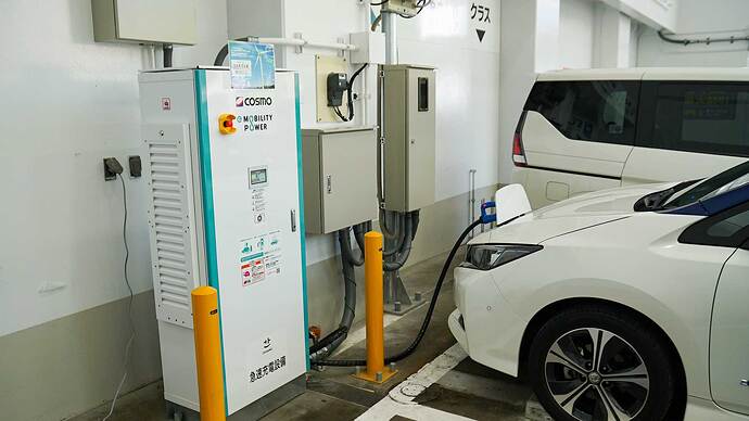 急速充電器。（写真提供／コスモエネルギーグループ）