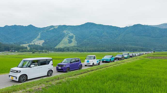 2026年のEVパレード(写真提供:日本EVクラブ)。