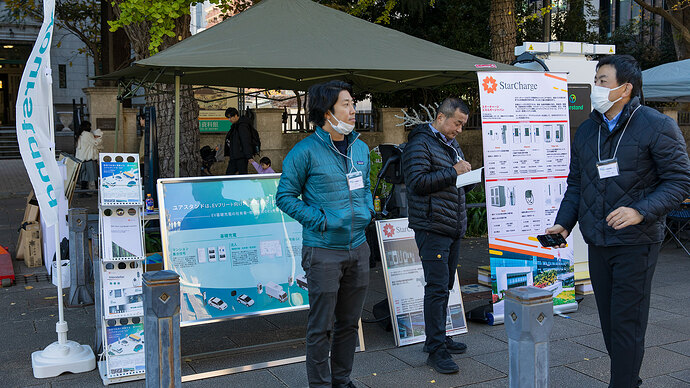 2025年11月の日本EVフェスティバルに急速充電器を出展。