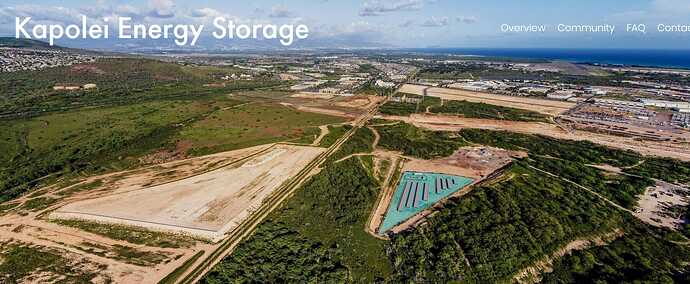 画像はKapolei Energy Storage公式サイトより。