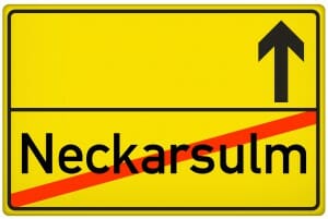 Ortsausgangsschild Stadt Neckarsulm