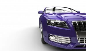 Purple Car Front