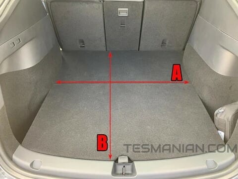 テスラ『モデルY』のインテリア、トランク、フランクなどのサイズ