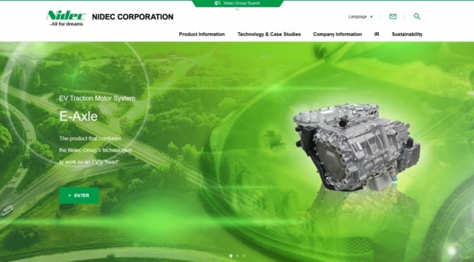 Nidec Corporation’s business plan predicts EV dominance by 2025