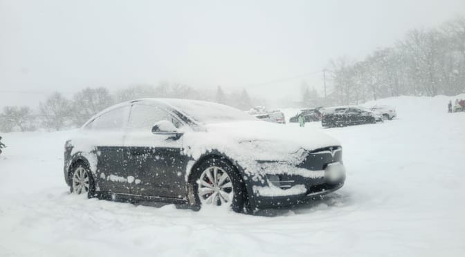電気自動車テスラモデルXで快適な真冬スキー2泊【更新完了】