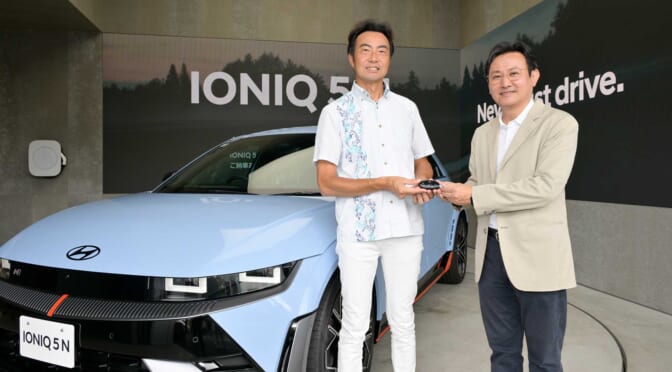 ヒョンデ『IONIQ 5 N』第1号納車レポート／オーナーの小峰さんは9月のEV-GPに参戦