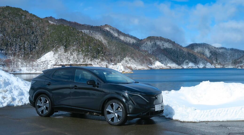 フラッグシップEVの日産アリアで雪の大内宿へ～「テロワージュの旅 in 福島」満喫レポート