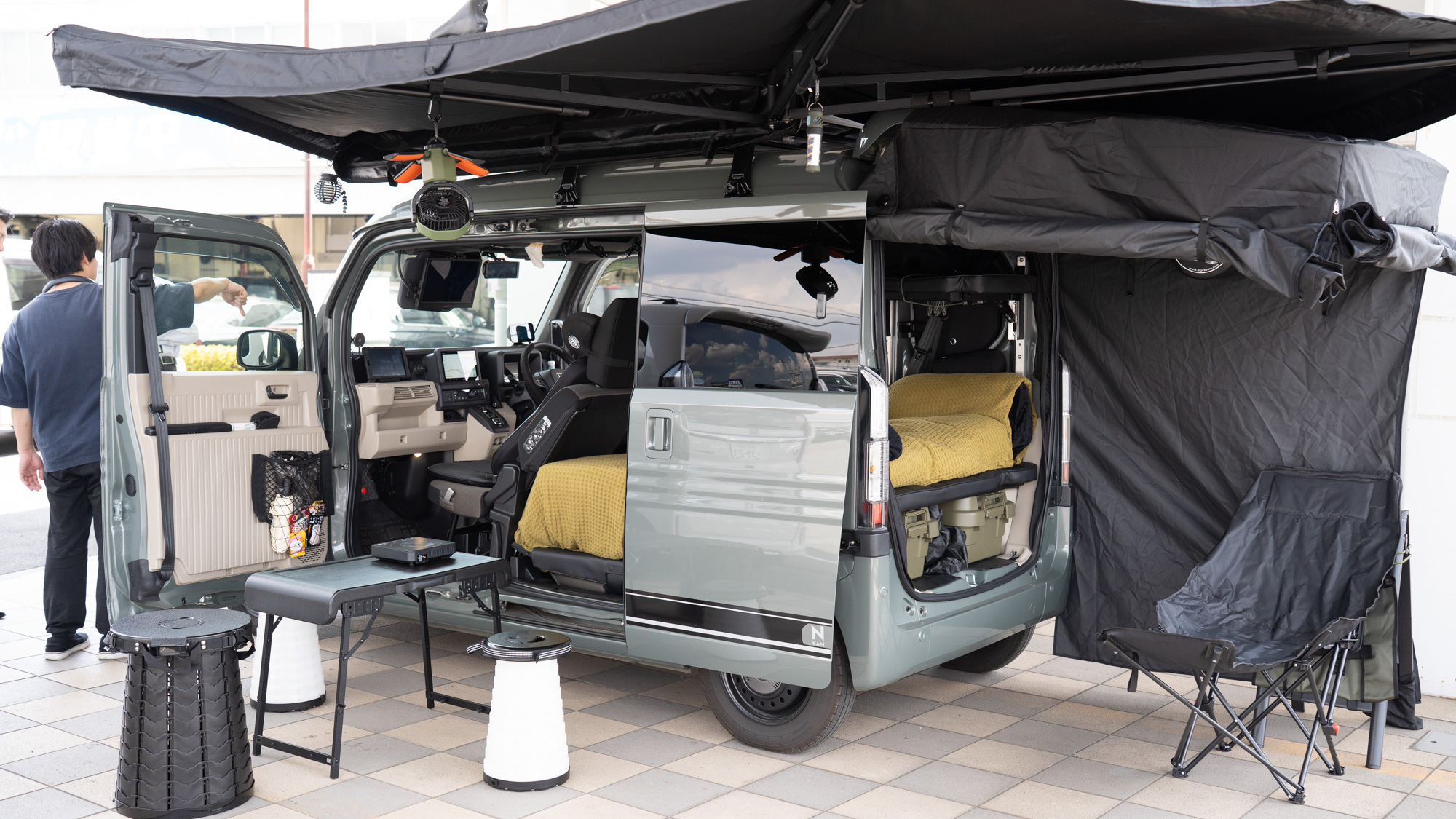 N-VAN e: でオフグリッド走行にチャレンジ／オーナーであるホンダカーズ埼玉西の社員とEV談義